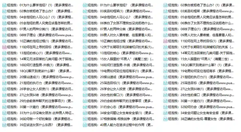 妞泡我课程实战指南：专属情感转化秘籍限时揭秘-初心情感社