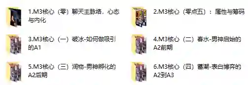 黑猫《谜男M3核心课程》实战指南+独家案例揭秘-初心情感社