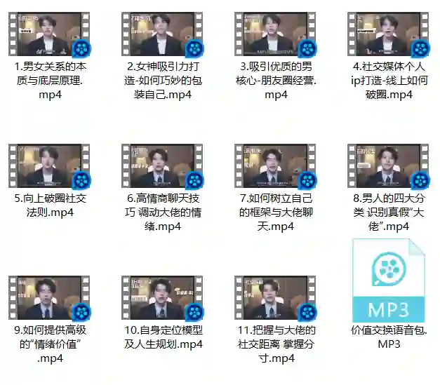 梵公子情绪价值核心课【向上社交破圈升维实战指南】-初心情感社